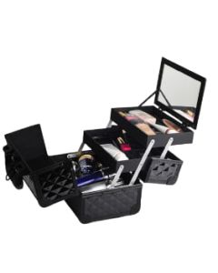 Portable Makeup  Cosmetic Organizer Box with Mirror